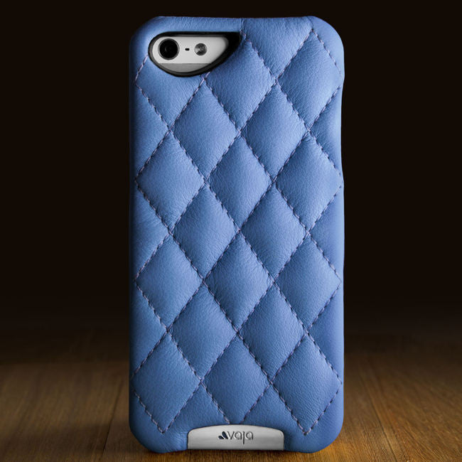 Grip Matelassé - Quilted Leather iPhone SE Case - Vaja