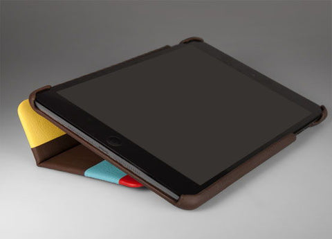 Stripes - Multi-Colored iPad Mini Retina Leather Case