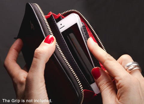 Lucy Clutch - Premium Leather Lady Clutch for iPhone 7, 8, SE 2022 & 4,7" smartphones