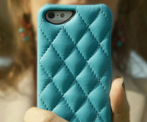 Grip Matelassé - Quilted Leather iPhone SE Case