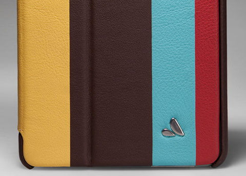 Stripes - Multi-Colored iPad Mini Retina Leather Case
