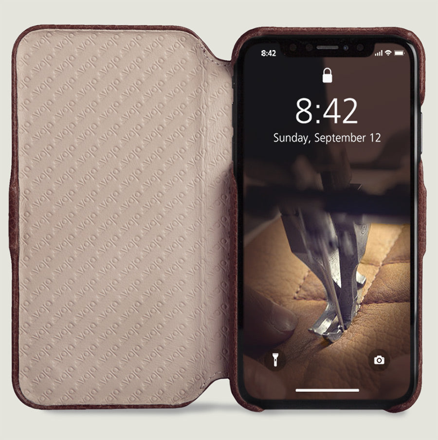 Folio - iPhone Xs Max Leather Case - Vaja