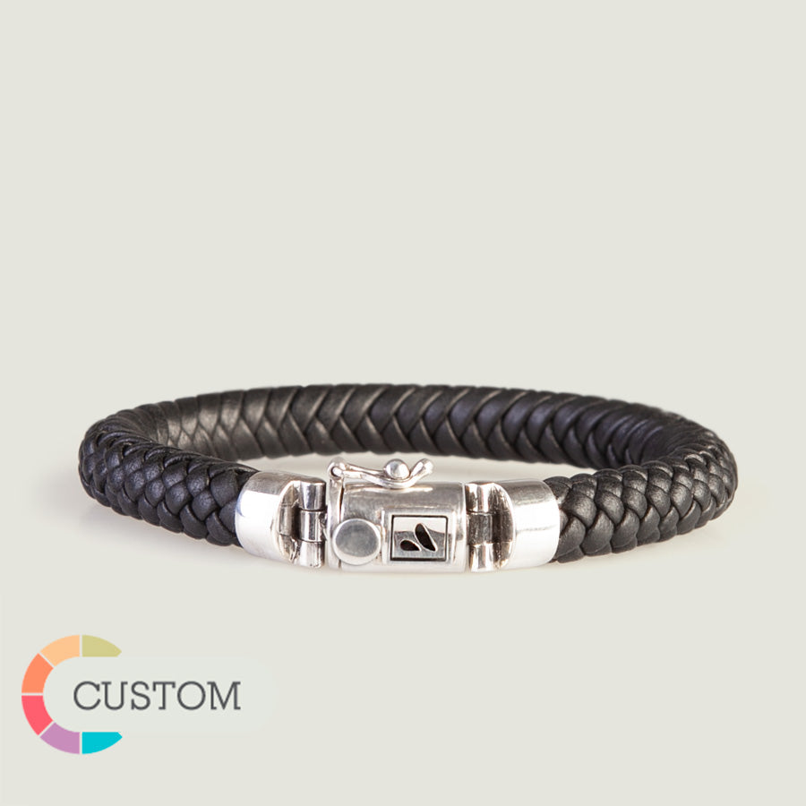 Customizable Bali Braided Leather Bracelet - Ships in 1 Week! - Vaja