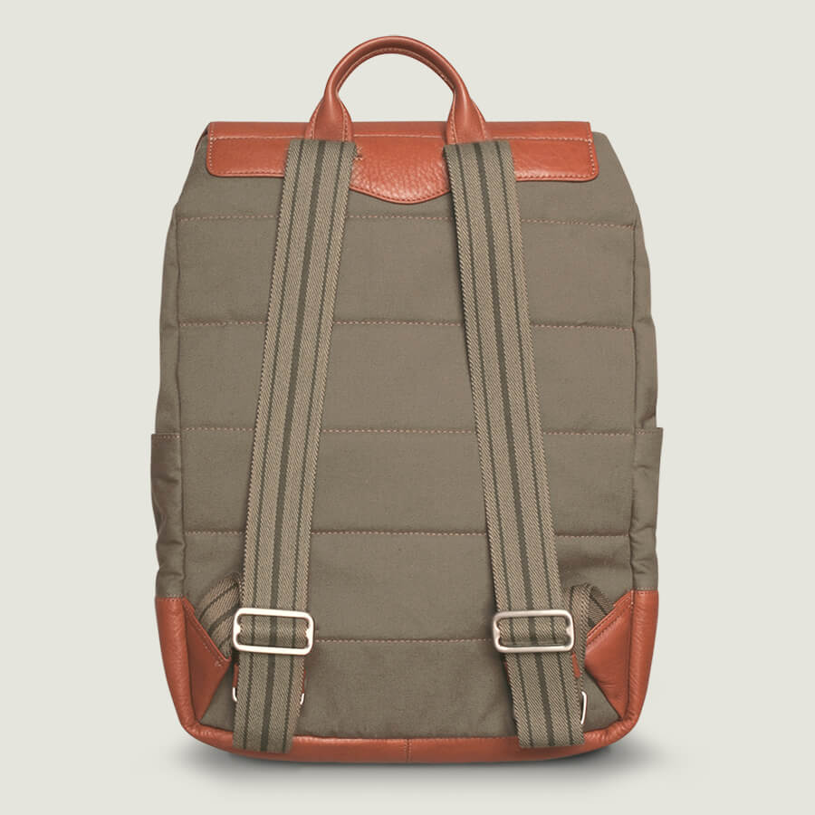 City Hunter – Canvas and Leather Backpack - Vaja
