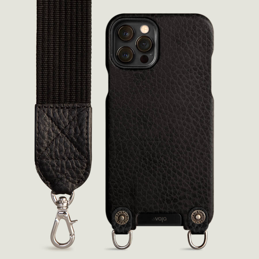 Crossbody iPhone 12 & 12 Pro leather case with magsafe - Vaja