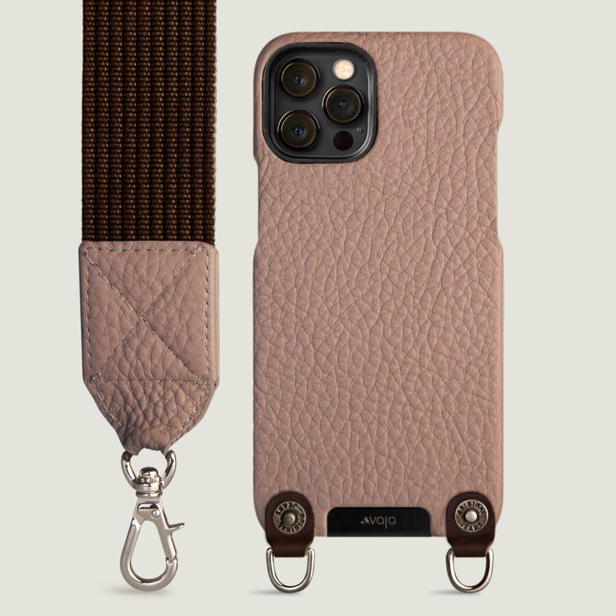 Crossbody iPhone 12 & 12 Pro leather case with magsafe - Vaja