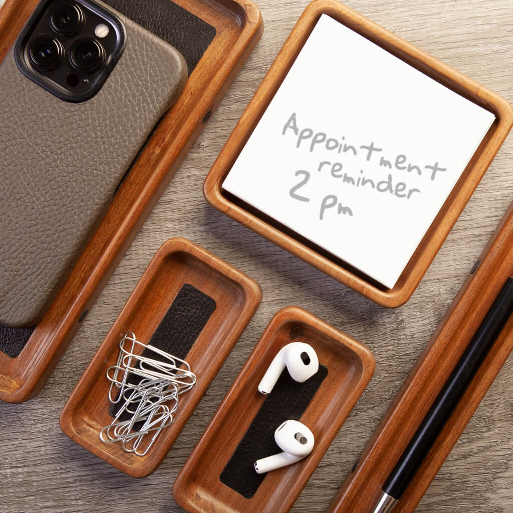 Vaja Wood Desk Tray - Vaja