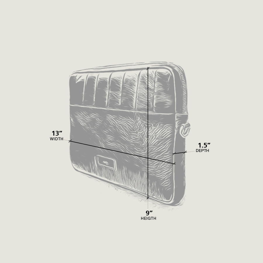 13" Laptop Leather Bag - Vaja