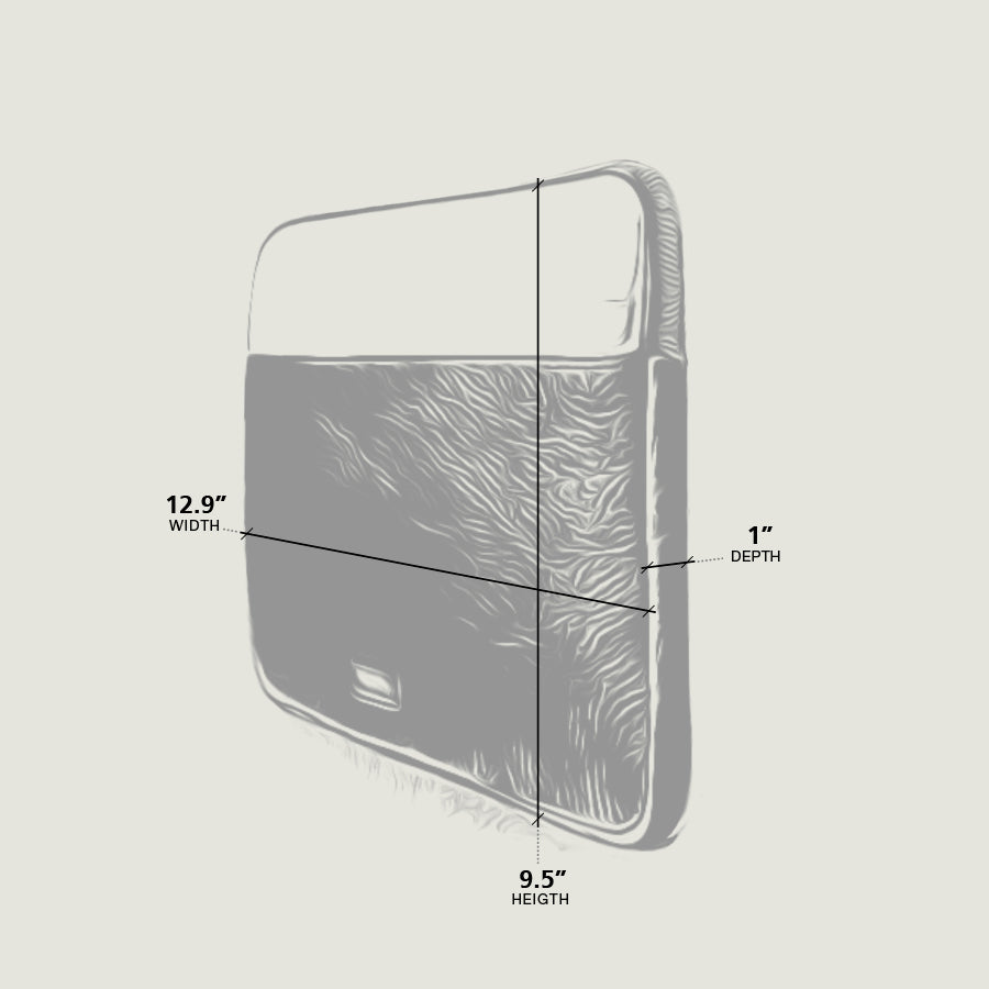 12.9" Tablet Leather Sleeve - Vaja