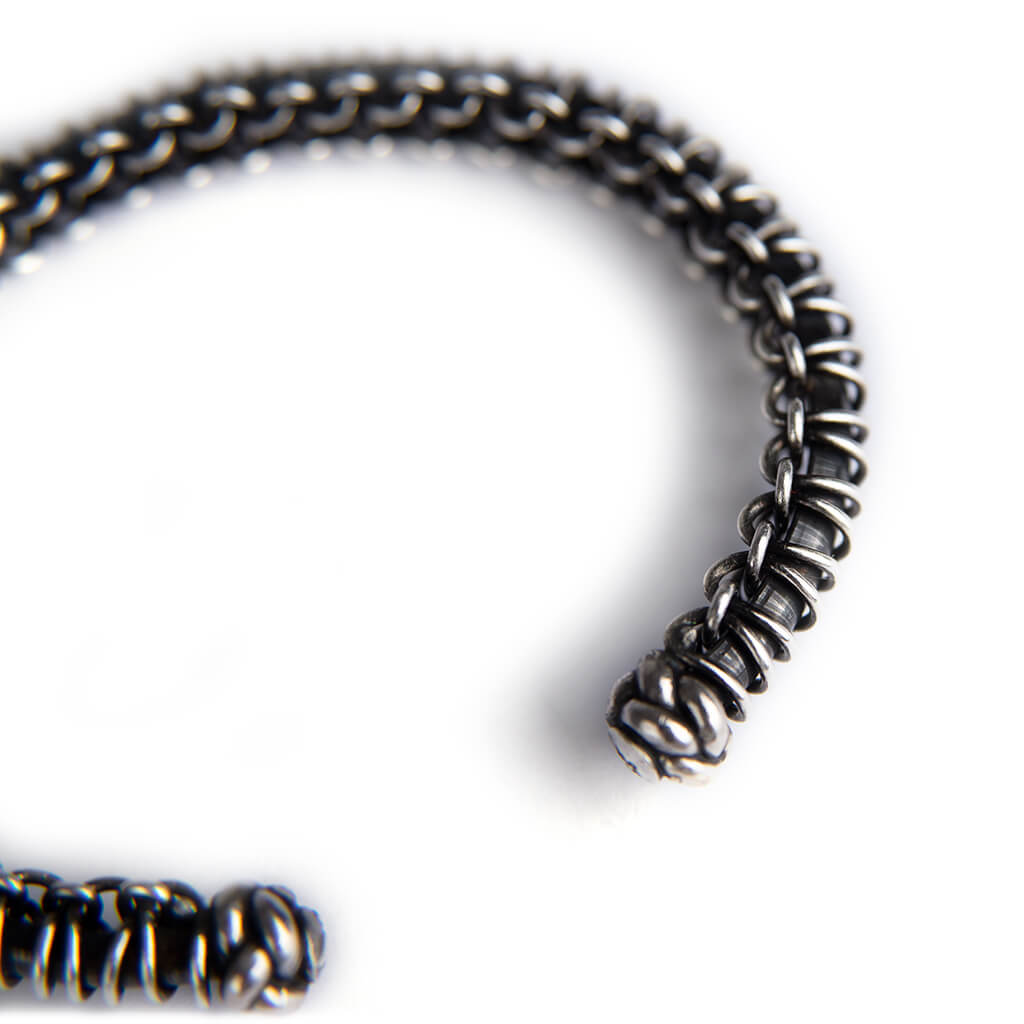 Dubai - Sterling Silver Bangle Bracelet - Vaja