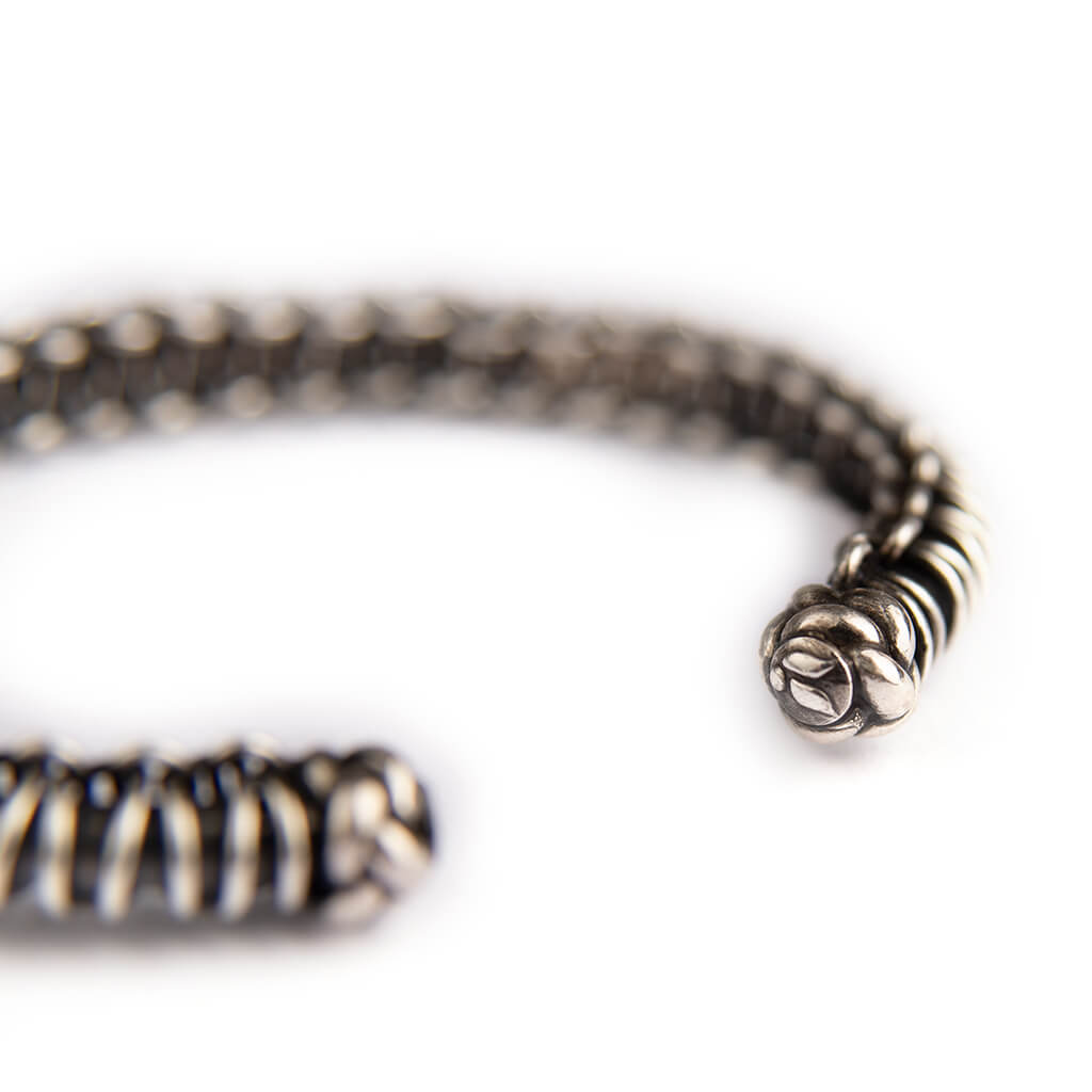 Dubai - Sterling Silver Bangle Bracelet - Vaja