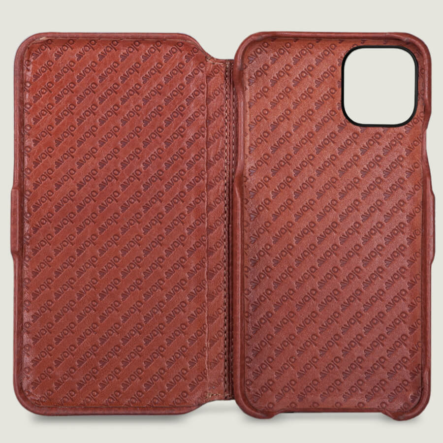 Folio Stand iPhone 11 Pro wallet leather case - Vaja
