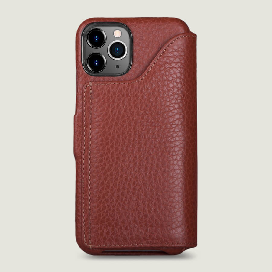 Folio Stand iPhone 11 Pro wallet leather case - Vaja