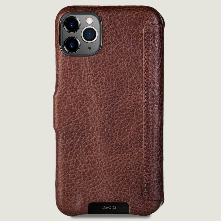 Folio iPhone 11 Pro Max leather case - Vaja