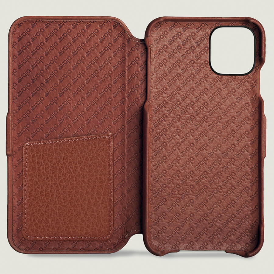 Folio iPhone 11 Pro Max leather case - Vaja