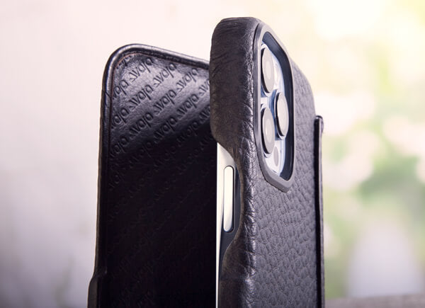 Folio iPhone 13 Pro Max leather case with MagSafe - Vaja