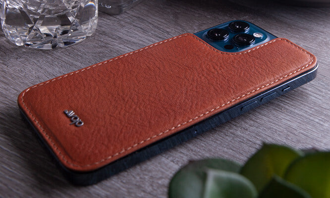 iPhone 12 Pro Max leather back - Vaja