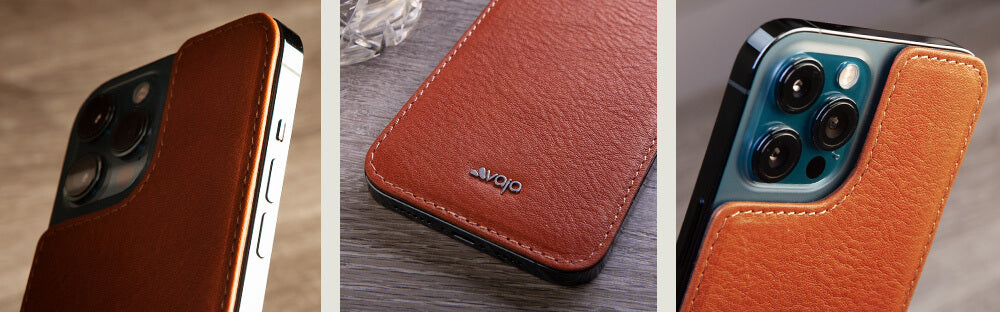 iPhone 12 Pro Max leather back - Vaja