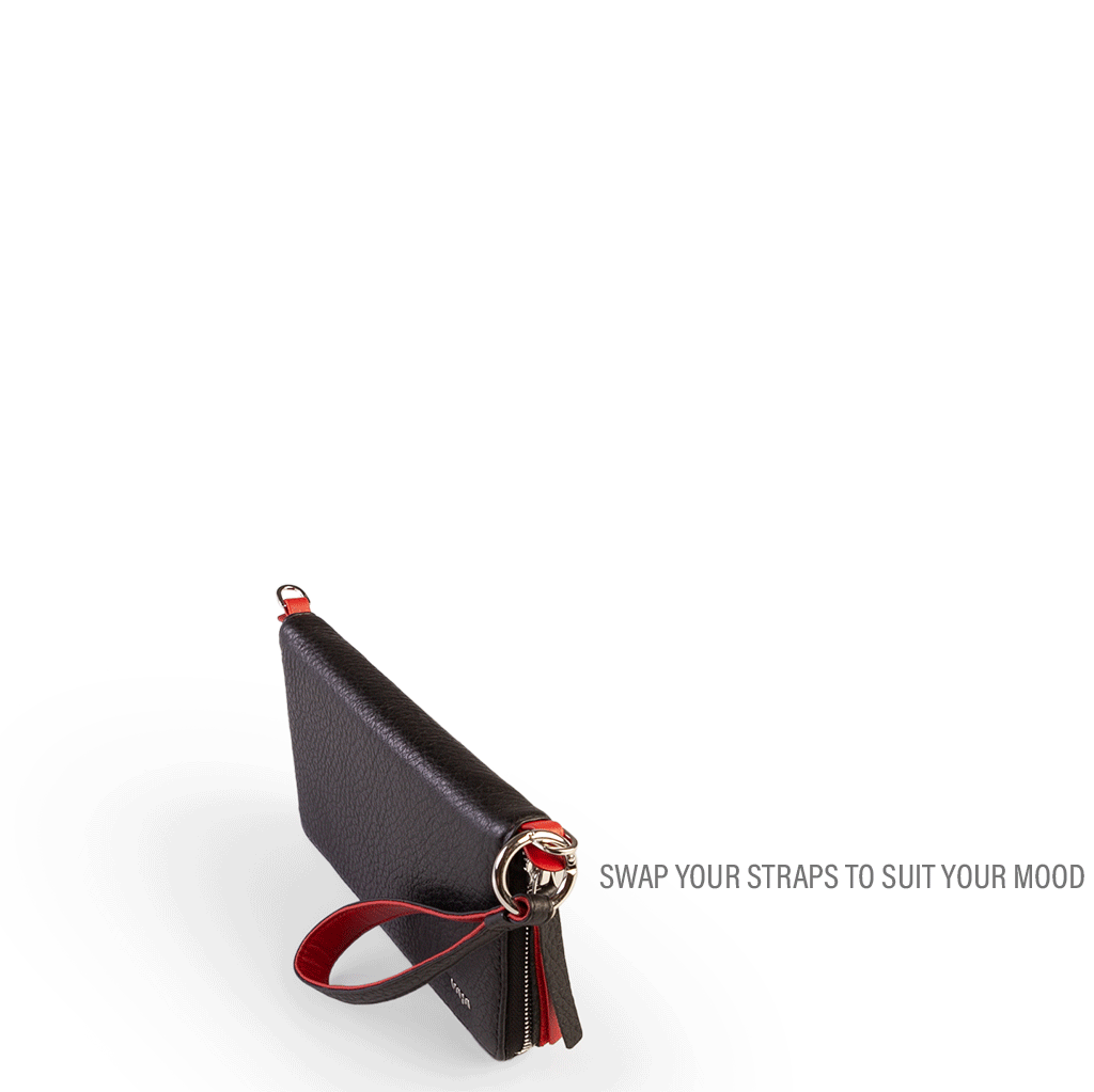 Lucy Plus Leather Clutch - Vaja