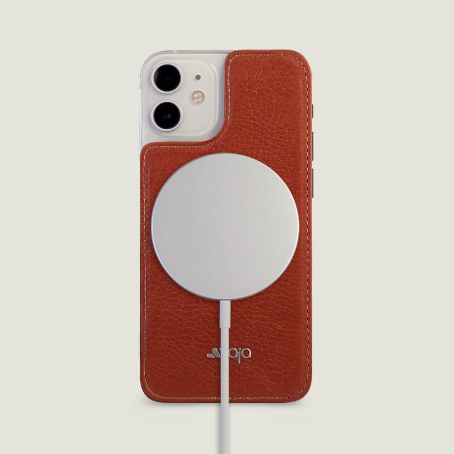 iPhone 12 Mini leather back - Vaja