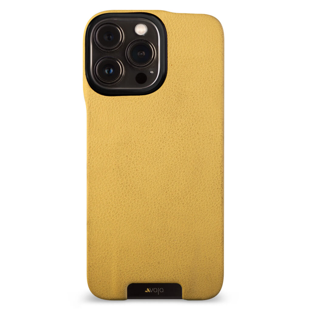 Custom iPhone 13 Pro Max Leather Shield - Vaja