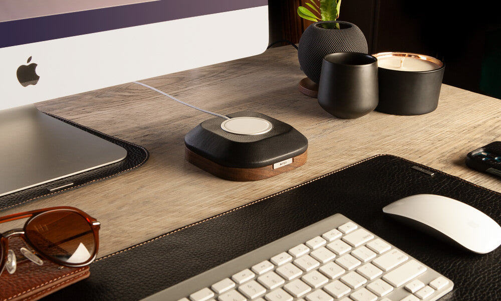 Magsafe Wood & Leather mount - Vaja