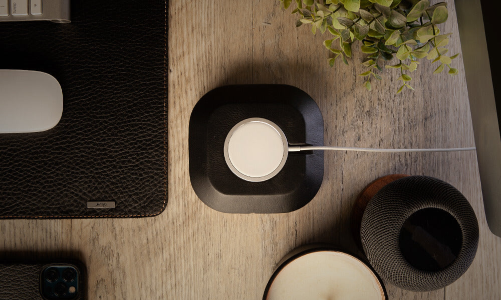 Magsafe Wood & Leather mount - Vaja