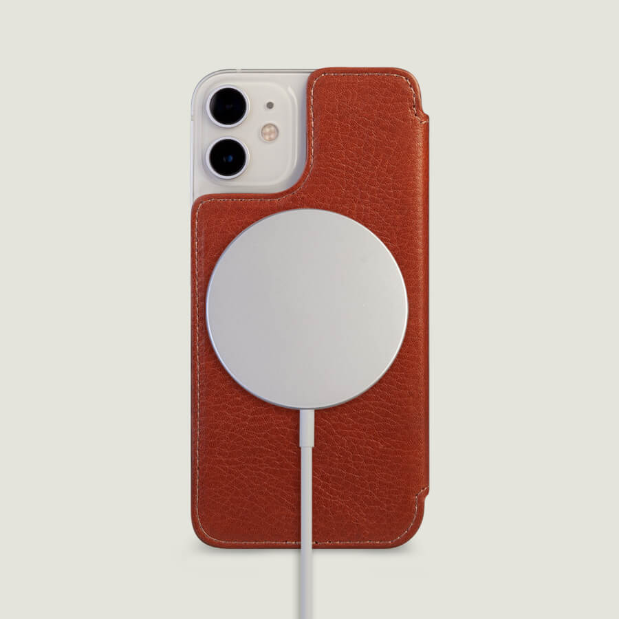 Nuova Pelle leather iPhone 12 Mini MagSafe case - Vaja