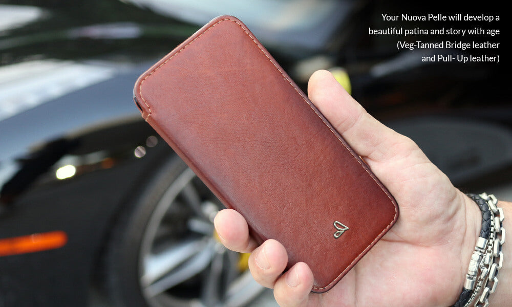 Nuova Pelle leather iPhone 12 Mini MagSafe case - Vaja