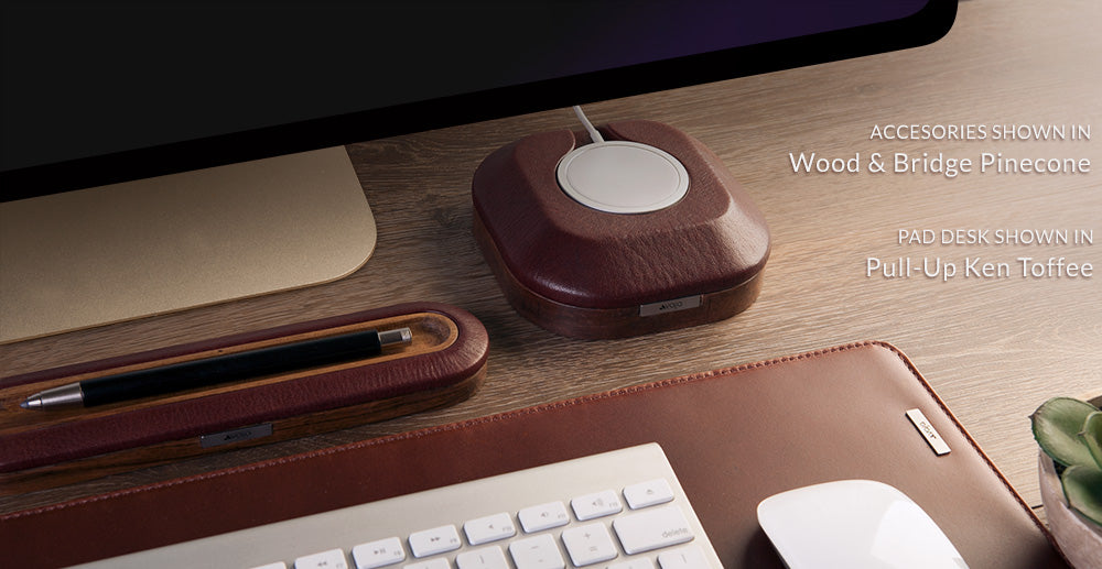 Deluxe Leather Pad Desk - Vaja
