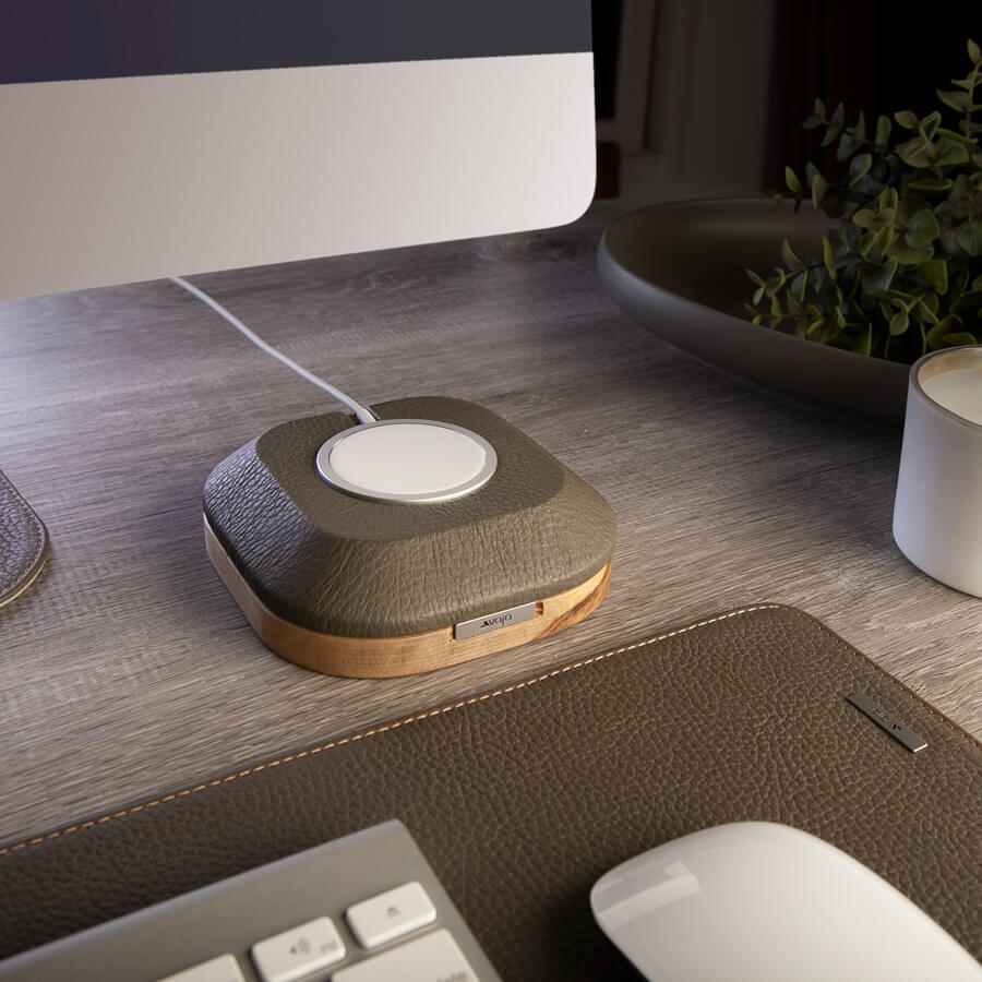 Magsafe Wood & Leather mount - Vaja