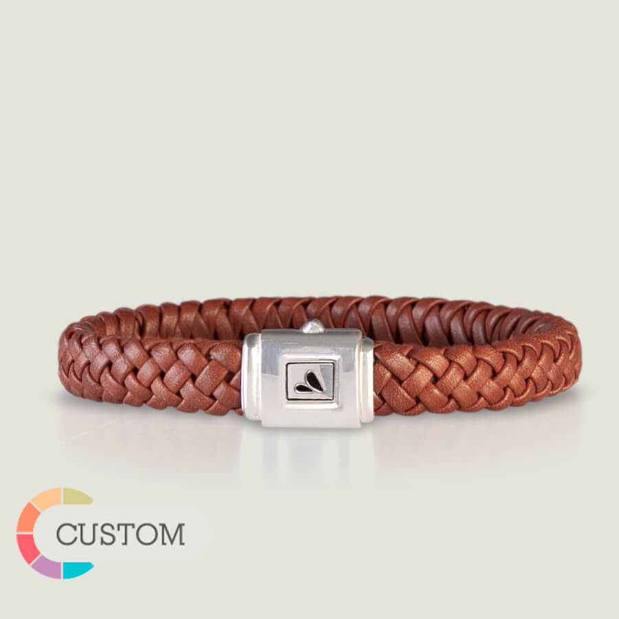 Customizable Quebec Braided Leather Bracelet  - Ships in 1 Week! - Vaja