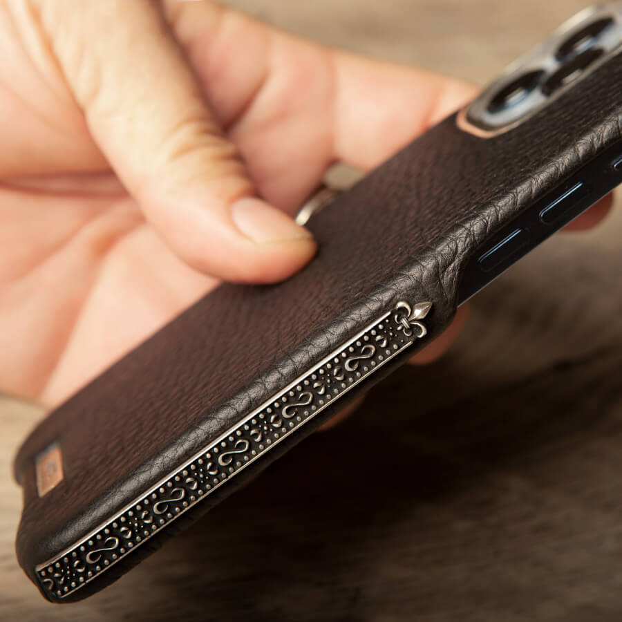 Silver Royal Grip iPhone 13 Pro Max - Vaja