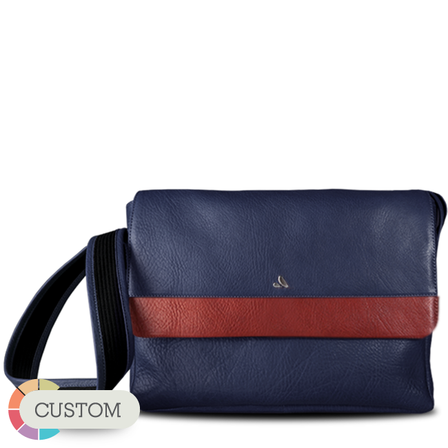 Custom Messenger Leather Bag for Macbook 13" - Vaja