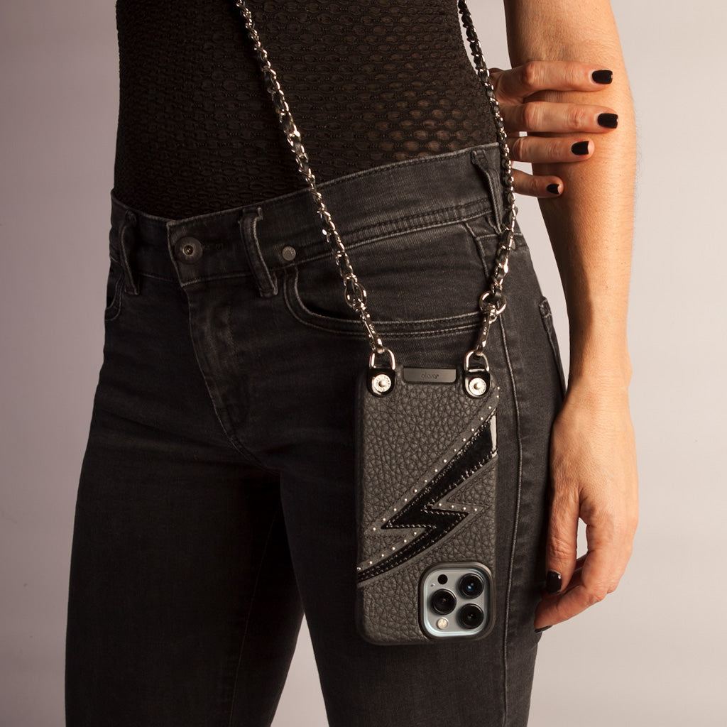 Spark Crossbody iPhone 13 Pro Max leather case without MagSafe - Vaja