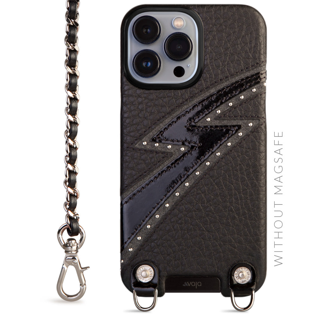 Spark Crossbody iPhone 13 Pro Max leather case without MagSafe - Vaja