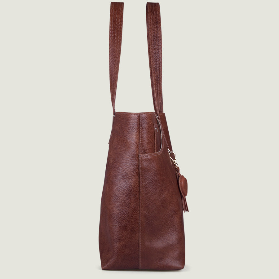 Mora Tote Leather Bag - Vaja