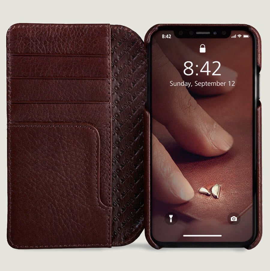 Wallet Agenda - iPhone Xr Wallet Leather Case - Vaja