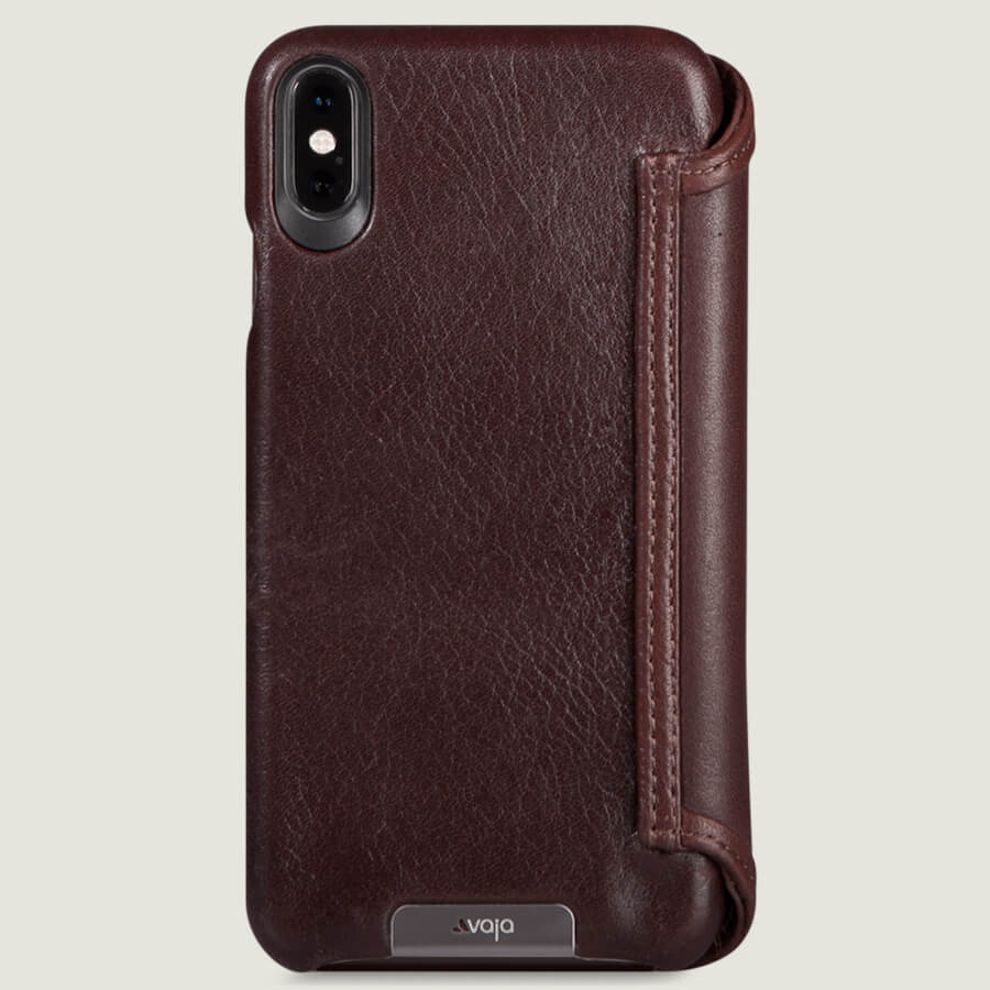 Wallet Wood iPhone Xs Max Leather Case - Vaja