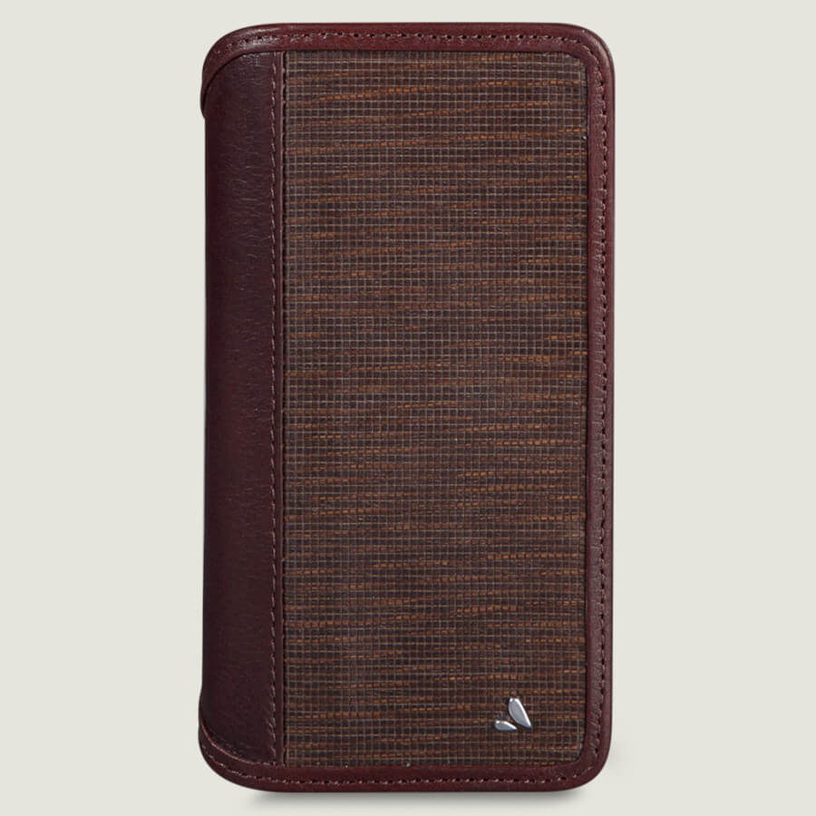 Wallet Wood iPhone Xs Max Leather Case - Vaja