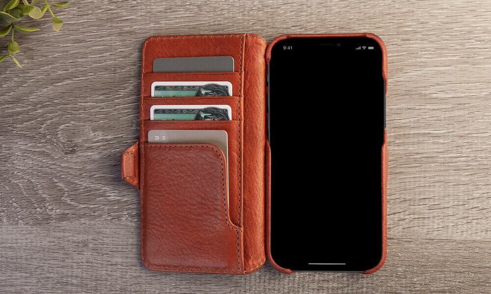 iPhone 12 Pro Max wallet leather case with MagSafe - Vaja