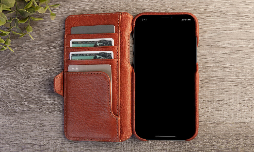iPhone 12 & 12 pro wallet leather case - Discontinued - Vaja