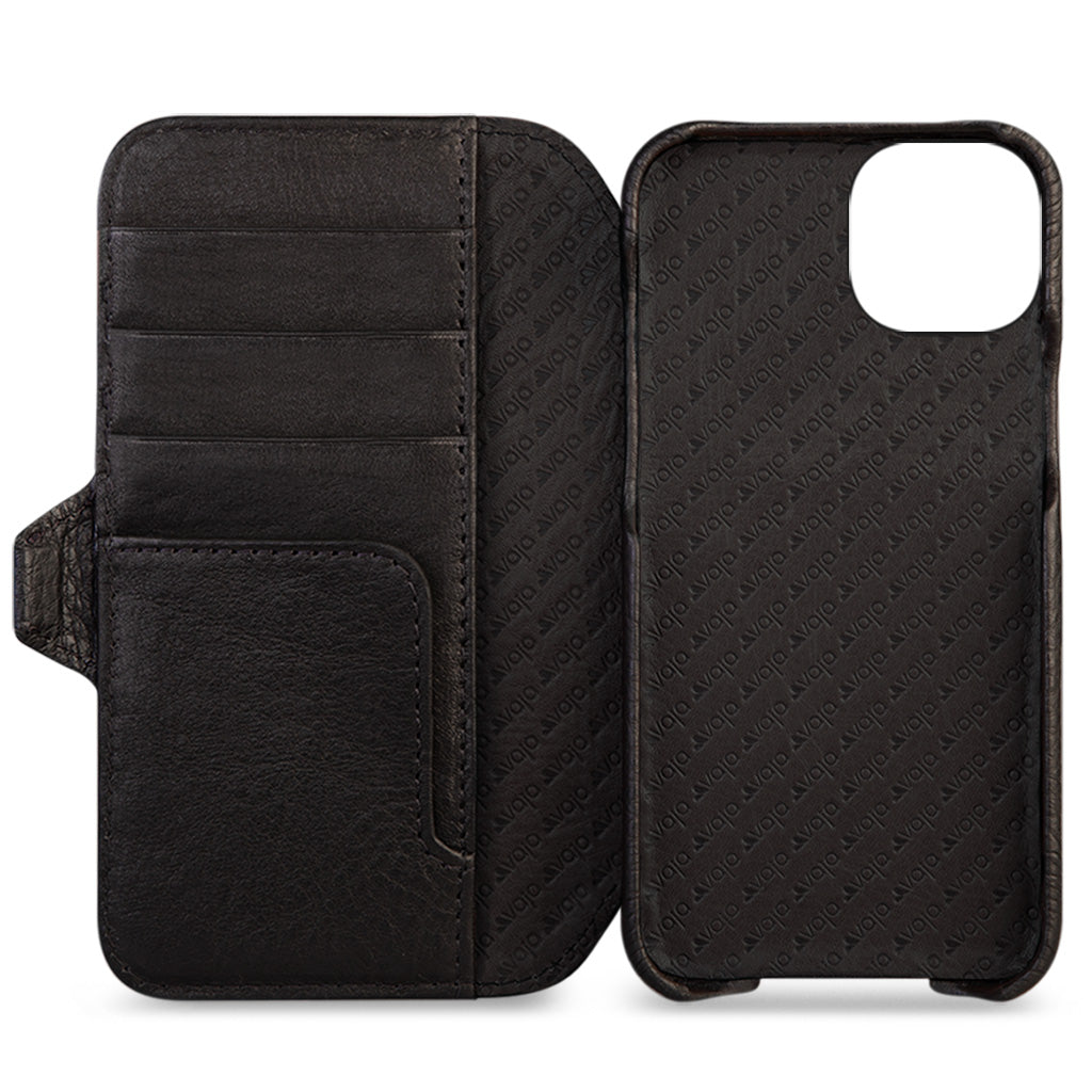 Wallet iPhone 13 MagSafe leather case - Vaja