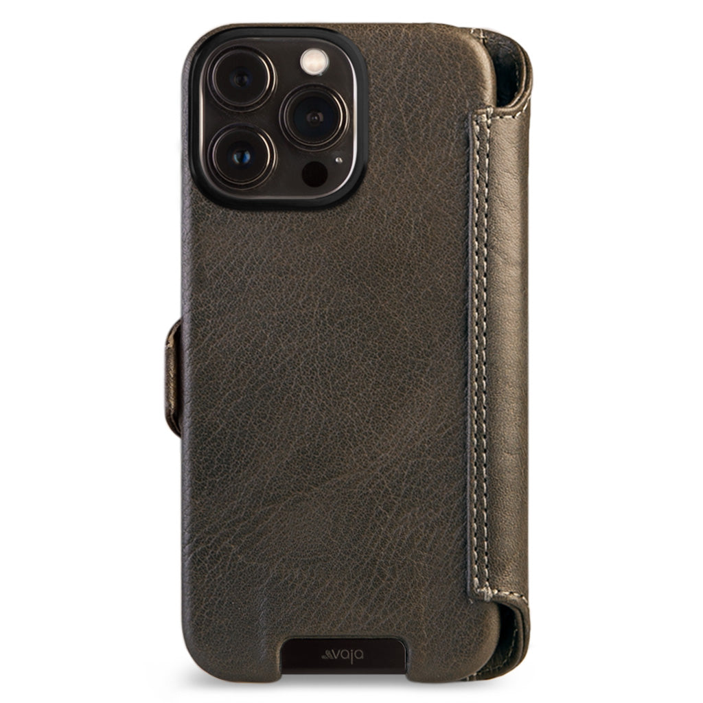 Kobra Wallet iPhone 13 Pro Max MagSafe Leather Case - Vaja