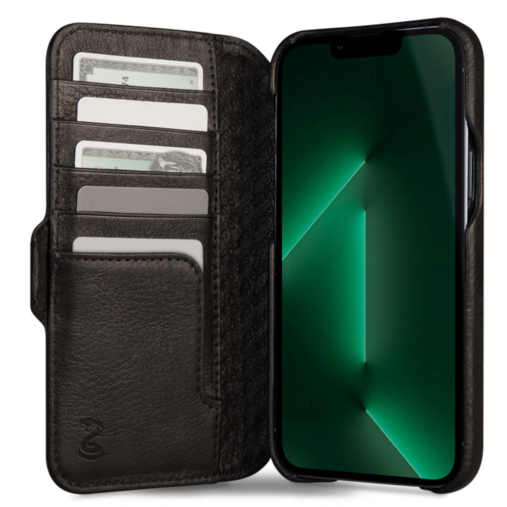 Kobra Wallet iPhone 13 Pro Max MagSafe Leather Case - Vaja