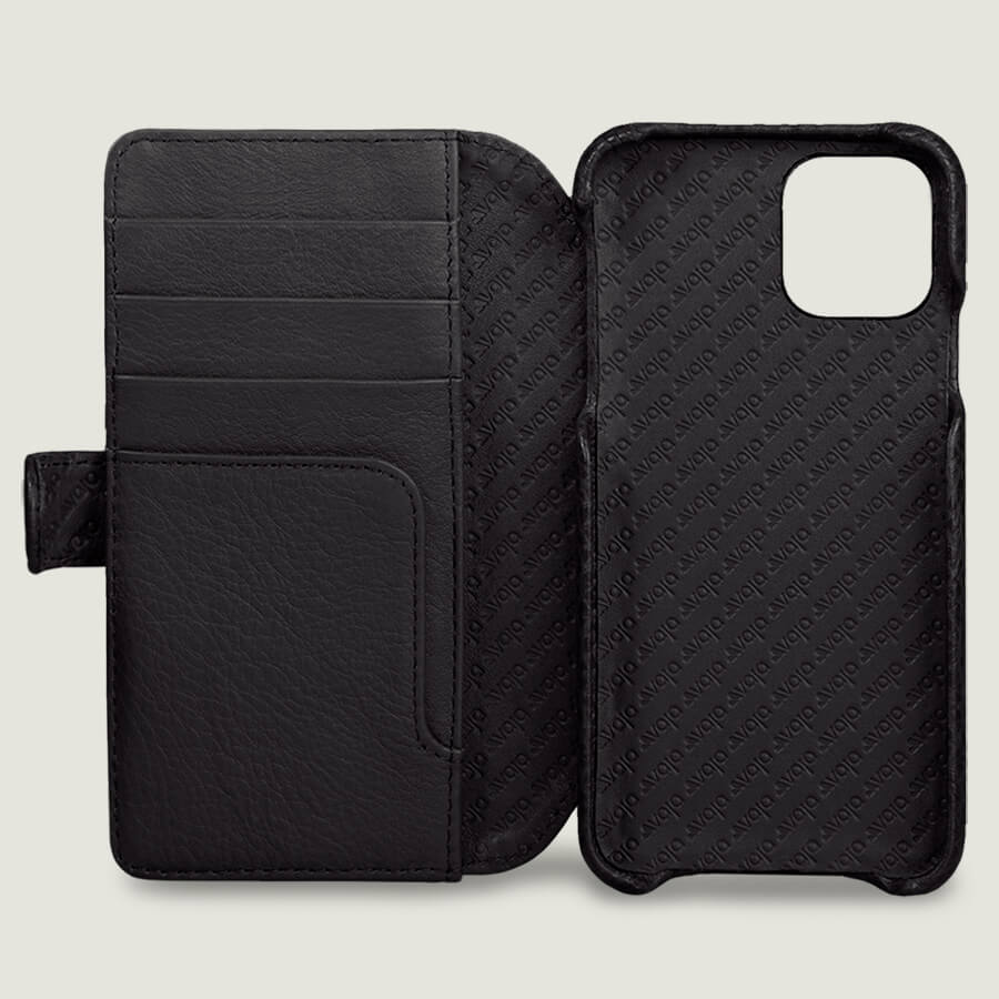 iPhone 11 Pro Wallet Leather Case with magnetic closure - Vaja