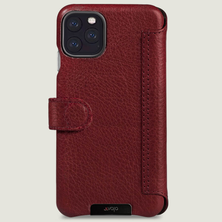 iPhone 11 Pro Max Wallet leather case with magnetic closure - Vaja