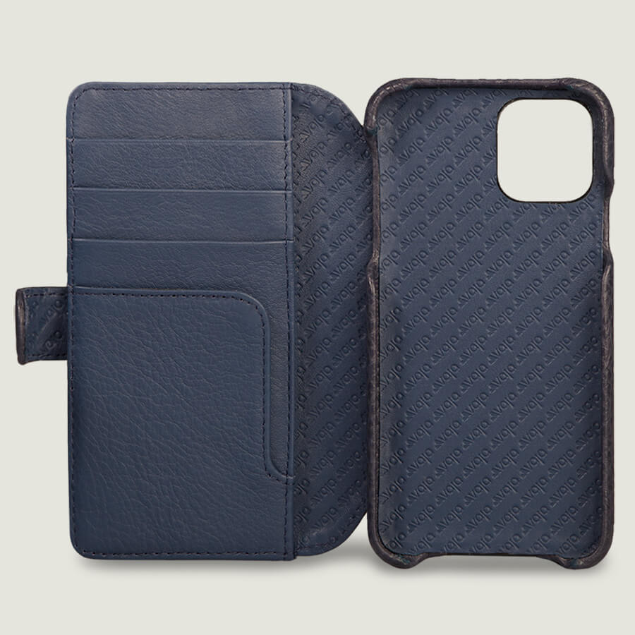iPhone 11 Pro Wallet Leather Case with magnetic closure - Vaja