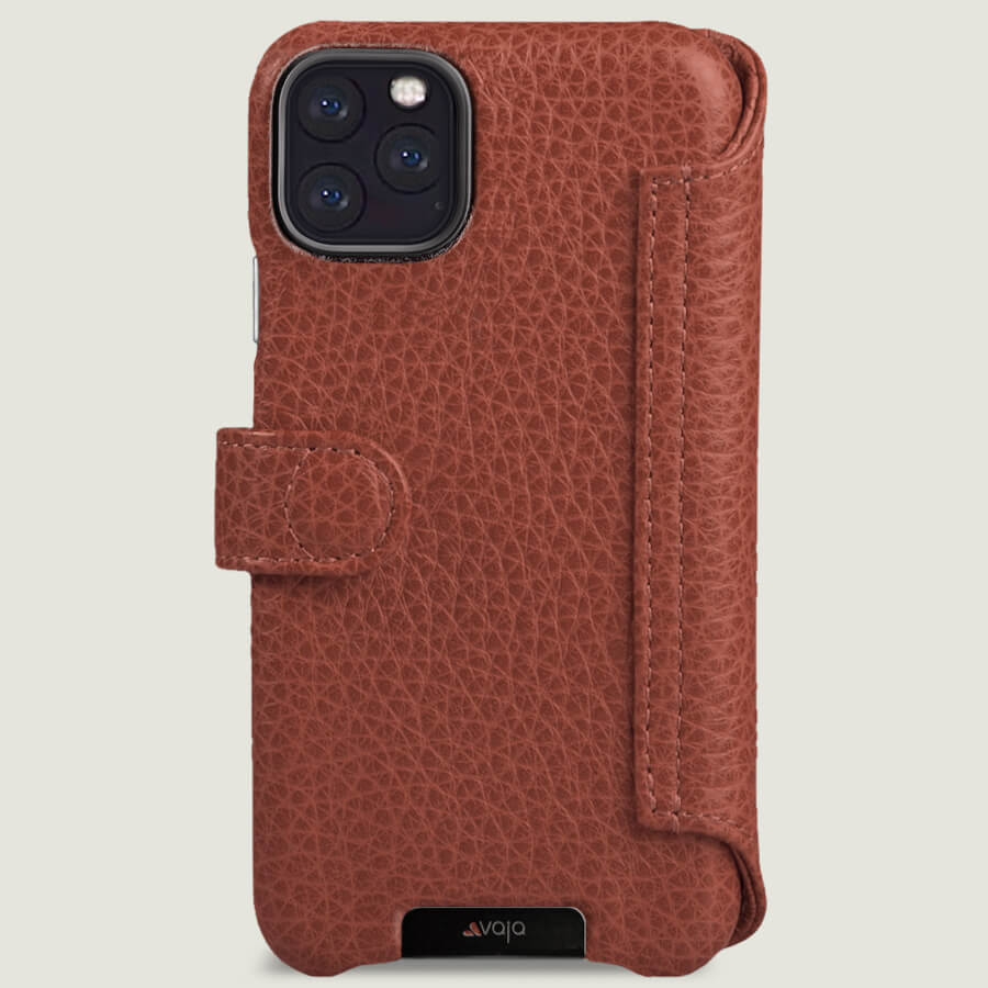 iPhone 11 Pro Max Wallet leather case with magnetic closure - Vaja