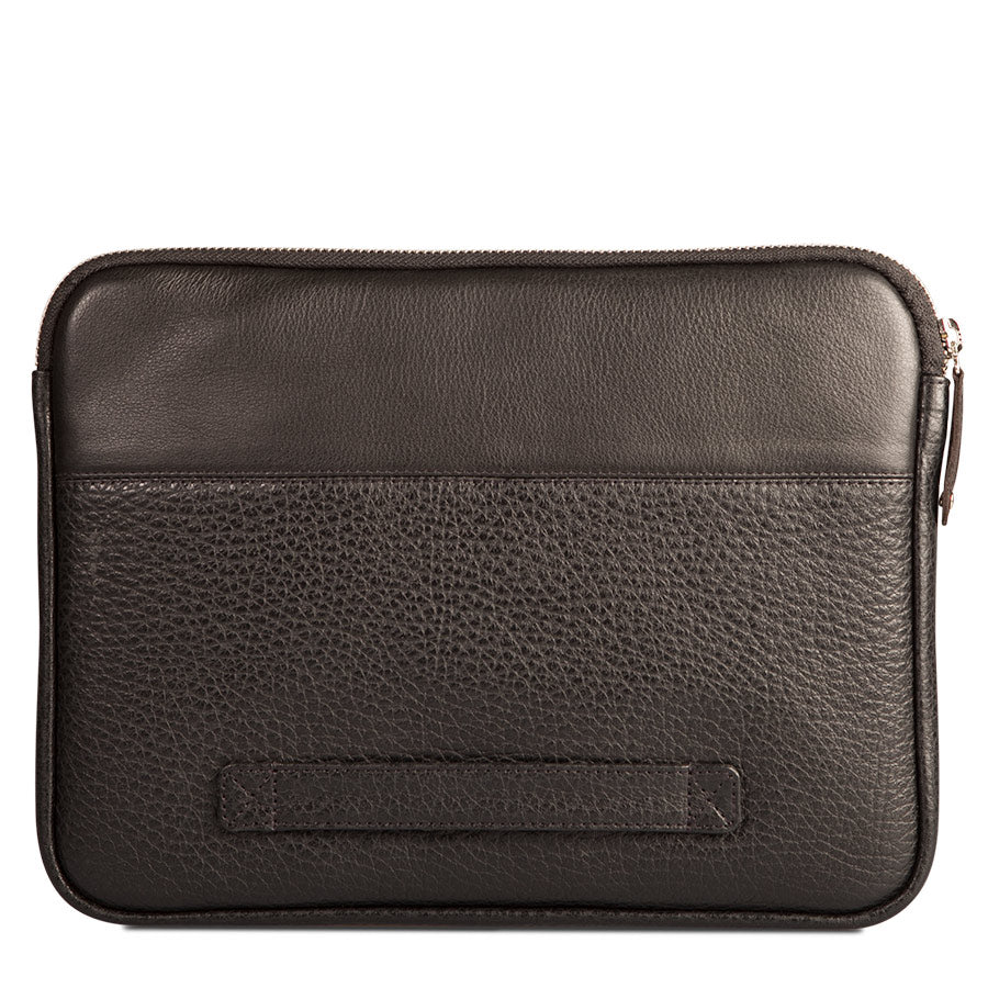Zippered 13" Leather Pouch - Vaja